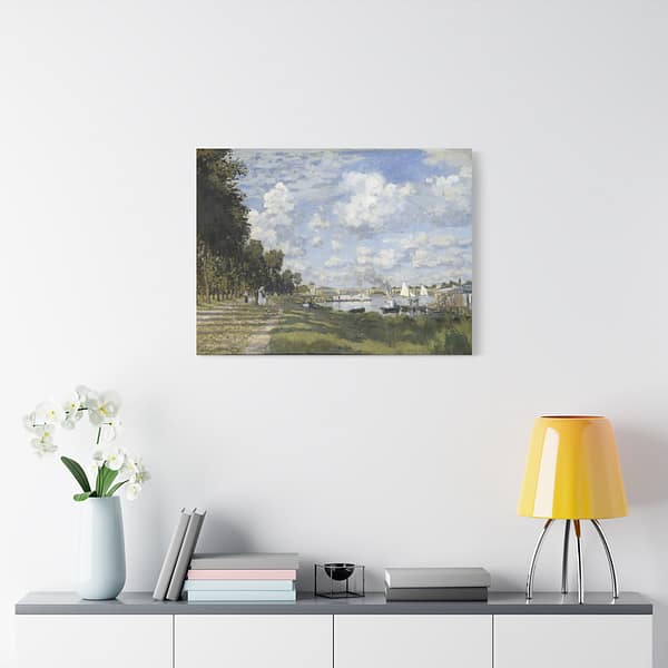 5486013364863729058_2048.jpeg The Basin at Argenteuil - Claude Monet (1872) - Impressionist Canvas Print