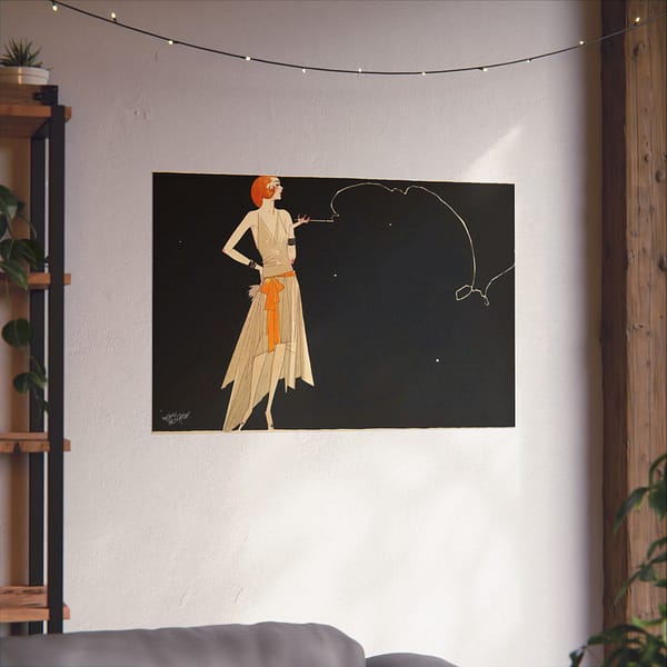 15177078444858121904_2048-1.jpeg Where There's Smoke There's Fire - Russell Patterson (c. 1920s) - Art Deco Poster Print