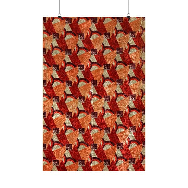 17008037550036013599_2048.jpeg Purple, Red, Orange and Cream Geometric Design (c. 1923) - Art Deco Poster Print