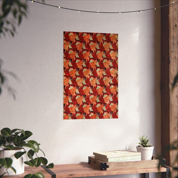 2604555176891076581_2048.jpeg Purple, Red, Orange and Cream Geometric Design (c. 1923) - Art Deco Poster Print