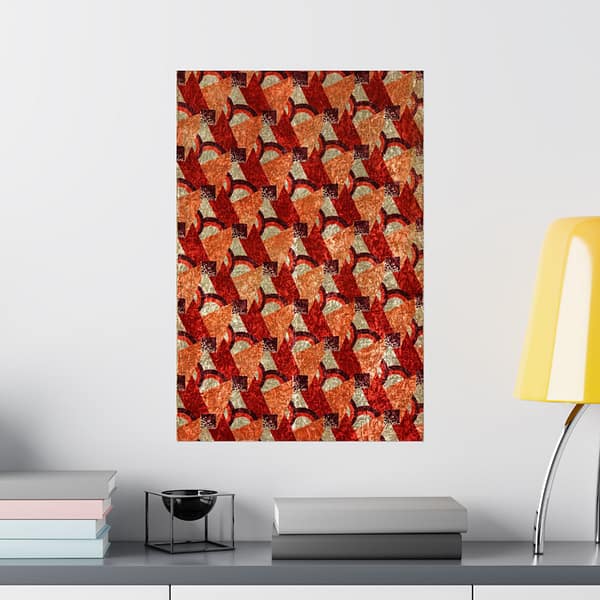 8860298557610784092_2048.jpeg Purple, Red, Orange and Cream Geometric Design (c. 1923) - Art Deco Poster Print