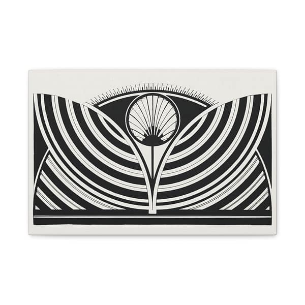 16041001706183924369_2048.jpeg Stylized Floral Pattern (Gestileerd bloemmotief) - Jessurun de Mesquita (c.1905) - Art Deco Canvas Print