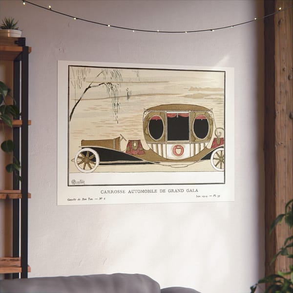 10045134127025953122_2048-1.jpeg Grand Gala Automobile Coach (Carosse Automobile de Grand Gala) - Charles Martin (1914) - Art Deco Poster Print
