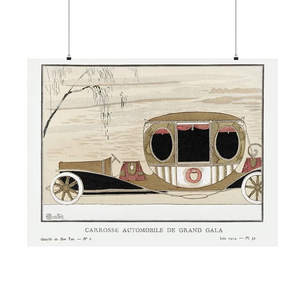12232251057460489083_2048-1.jpeg Grand Gala Automobile Coach (Carosse Automobile de Grand Gala) - Charles Martin (1914) - Art Deco Poster Print
