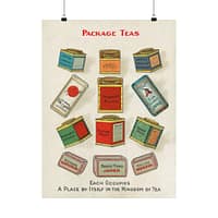 17110314420335583962_2048.jpeg Package Teas - Each occupies a place by itself in the kingdom of tea - Chase & Sanborn (c. 1870–1900) - Vintage Art Poster Print