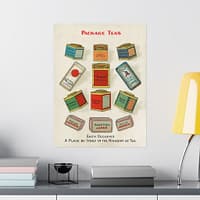 432397528979362618_2048.jpeg Package Teas - Each occupies a place by itself in the kingdom of tea - Chase & Sanborn (c. 1870–1900) - Vintage Art Poster Print