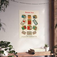 7972178349049192315_2048.jpeg Package Teas - Each occupies a place by itself in the kingdom of tea - Chase & Sanborn (c. 1870–1900) - Vintage Art Poster Print
