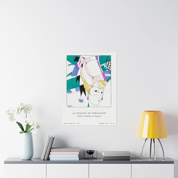 13719804467444439070_2048.jpeg The Porcelain Hat - Modes et Manières de Torquate - Charles Martin (1920) - Art Deco Poster Print