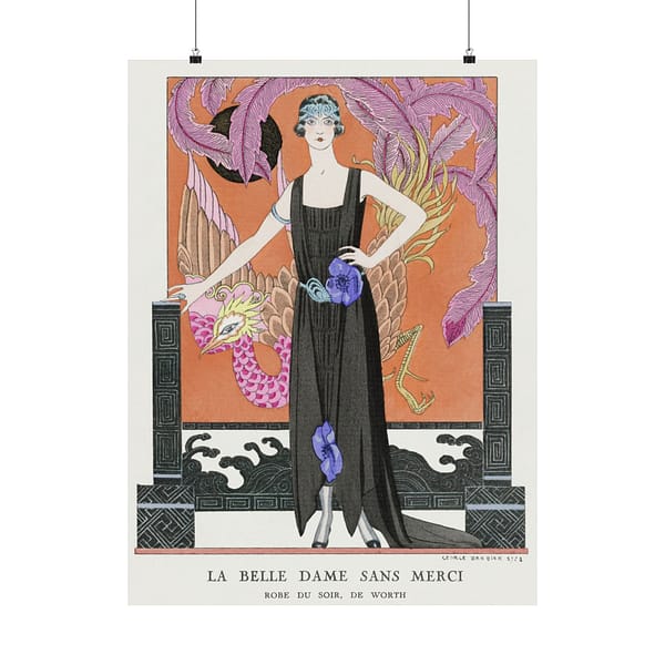 2720680863109828124_2048.jpeg La Belle Dame Sans Merci - Robe du soir, de Worth - George Barbier (1921) - Art Deco Poster Print
