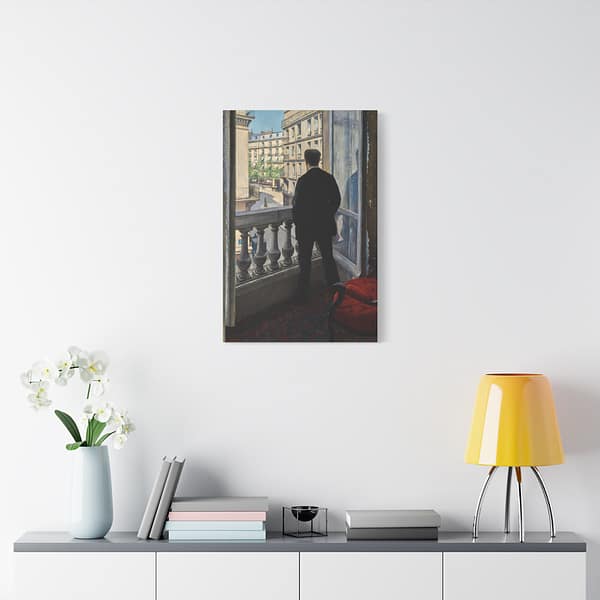 15072058104249480845_2048.jpeg Young Man at His Window - Gustave Caillebotte (1876) - Impressionist Canvas Print