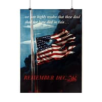 5906784497017638242_2048.jpeg Remember Dec. 7th! - Allen Saalburg (1942) - Patriotic WWII Poster Print
