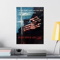 9865305979947638841_2048.jpeg Remember Dec. 7th! - Allen Saalburg (1942) - Patriotic WWII Poster Print