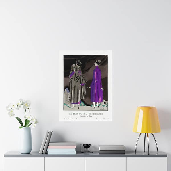 1719652234865848746_2048.jpeg La Promenade a Montmartre - Ensemble, de Beer - Charles Martin (1920) - Art Deco Poster Print