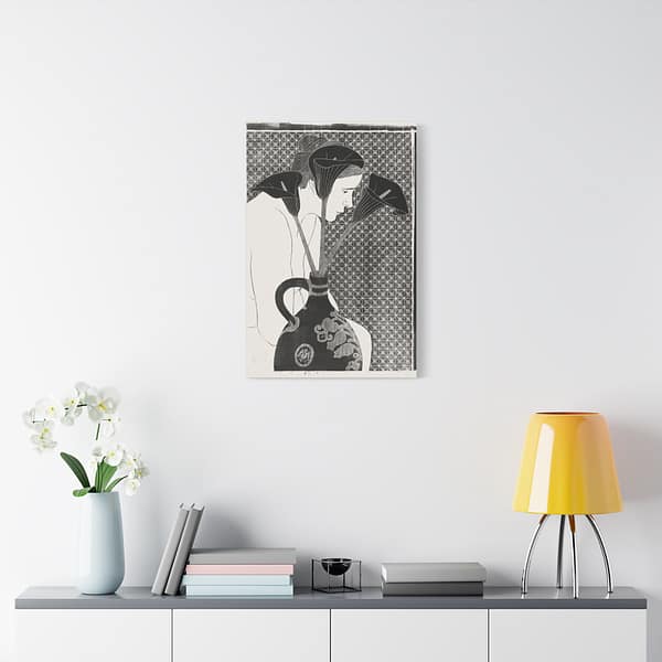 1008014409924413678_2048.jpeg Black Calla Lilies - Samuel Jessurun de Mesquita (1912) - Art Deco Canvas Print
