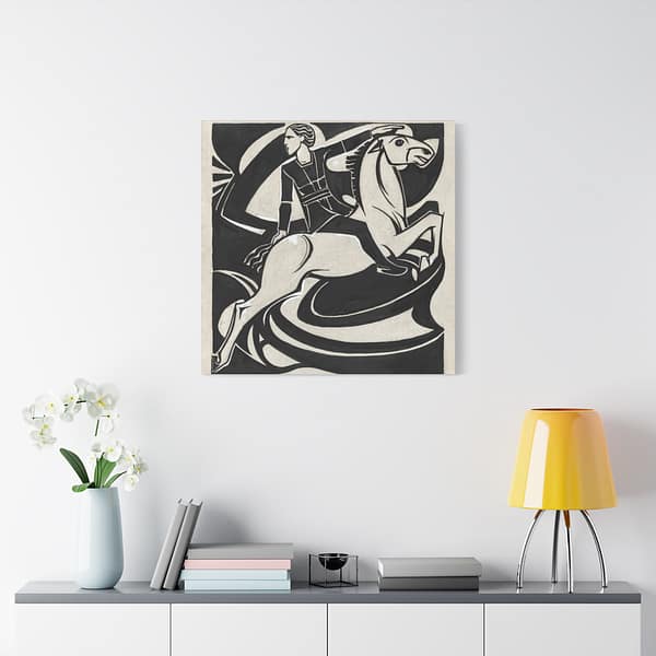 15319872731434622544_2048.jpeg Man on Horseback - Richard Roland Holst (c. 1900) - Art Nouveau Canvas Print