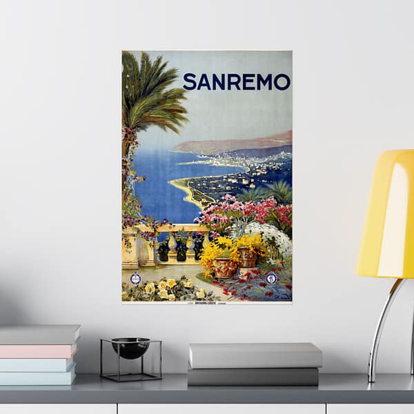 5620820041952771694_2048.jpeg Sanremo, Italy – ENIT Italian National Tourist Board (c. 1920) – Vintage Travel Poster Print