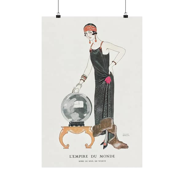 13456195487571179135_2048.jpeg L'Empire du Monde - Robe du soir, de Worth - George Barbier (1924) - Art Deco Poster Print
