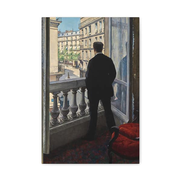 7847981295747507256_2048.jpeg Young Man at His Window - Gustave Caillebotte (1876) - Impressionist Canvas Print