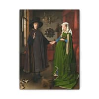 10181225693104720081_2048-1.jpeg The Arnolfini Portrait – Jan van Eyck (1434) – Renaissance Canvas Print