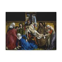 10212202542943930340_2048.jpeg The Descent from the Cross – Rogier van der Weyden (c. 1435) – Renaissance Canvas Print