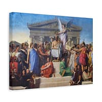 1069896169041115438_2048-1.jpeg The Apotheosis of Homer – Jean-Auguste-Dominique Ingres (1827) – Classical Canvas Print