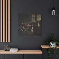 10789113708200529570_2048-1.jpeg The Calling of Saint Matthew – Caravaggio (c. 1599-1600) – Renaissance Canvas Print
