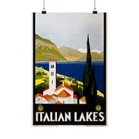 10810711377712271852_2048-1.jpeg Italian Lakes – ENIT Italian National Tourist Board (c. 1930) – Vintage Travel Poster Print