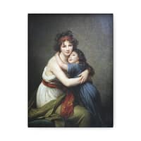 10918069182707044395_2048-1.jpeg Self-Portrait with Julie (à la Grecque) – Élisabeth Vigée Le Brun (1789) – Classical Canvas Print