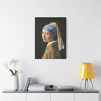 11282631978277501852_2048-1.jpeg Girl with a Pearl Earring – Johannes Vermeer (c. 1665) – Classical Canvas Print