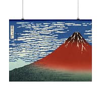 11799078633728299111_2048-1.jpeg Red Fuji (South Wind, Clear Sky) – Katsushika Hokusai (c. 1830-32) – Japanese Woodblock Poster Print