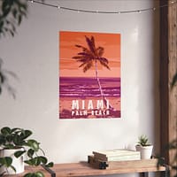 12059864380285916954_2048-1.jpeg Miami, Florida - LUNE Original - Vintage Style Travel Poster Print