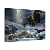 12290404940432504355_2048-1.jpeg Ahasuerus at the End of the World – Adolf Hirémy-Hirschl (1888) – Classical Canvas Print