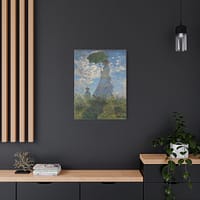 127703132113585030_2048-1.jpeg Woman with a Parasol (Madame Monet & Her Son) – Claude Monet (1875) – Impressionist Canvas Print