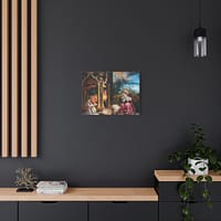 12811086566723373624_2048-1.jpeg Isenheim Altarpiece (Concert of Angels) – Matthias Grünewald (c. 1512-1516) – Renaissance Canvas Print