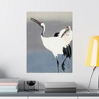 13086833138981958387_2048-1.jpeg Two Cranes – Ohara Koson (c. 1910) – Japanese Woodblock Poster Print