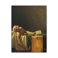 14036528650871180920_2048-1.jpeg The Death of Marat – Jacques-Louis David (1793) – Classical Canvas Print