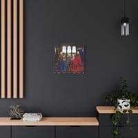 14048908601763114605_2048-1.jpeg Madonna of Chancellor Rolin – Jan van Eyck (c. 1435) – Renaissance Canvas Print