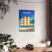 14374205466865228129_2048-1.jpeg Miami, Florida - LUNE Original - Vintage Art Deco Style Travel Poster Print