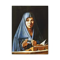 1447022475785891476_2048.jpeg Virgin of the Annunciation – Antonello da Messina (1476) – Renaissance Canvas Print
