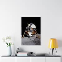 1500158483130534855_2048-1.jpeg Apollo 11 Lunar Lander, Buzz Aldrin on the Moon – NASA Photograph (1969) – Space Age Poster Print