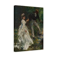 16153118478918326018_2048-1.jpeg La Promenade – Pierre-Auguste Renoir (1870) – Impressionist Canvas Print