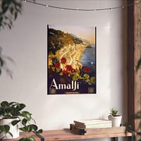 16710876783630626280_2048-1.jpeg Amalfi Coast, Italy – ENIT Italian National Tourist Board – Vintage Travel Poster Print