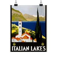17135973239424523005_2048-1.jpeg Italian Lakes – ENIT Italian National Tourist Board (c. 1930) – Vintage Travel Poster Print