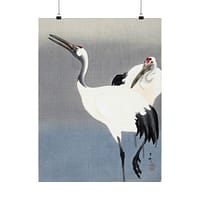 17614202683267124118_2048-1.jpeg Two Cranes – Ohara Koson (c. 1910) – Japanese Woodblock Poster Print