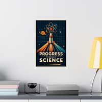 17900943515084478589_2048-1.jpeg Progress Through Science – LUNE Original – Atomic Age Poster Print