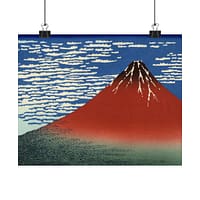 181003886679642448_2048-1.jpeg Red Fuji (South Wind, Clear Sky) – Katsushika Hokusai (c. 1830-32) – Japanese Woodblock Poster Print