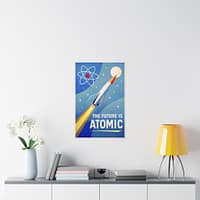 2059439239038253947_2048-1.jpeg The Future Is Atomic – LUNE Original – Space Age Poster Print