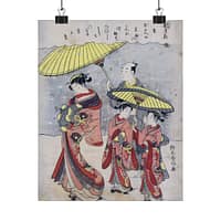 2255641343921510439_2048-1.jpeg Snow (Yuki) – Suzuki Harunobu (c. 1769) – Japanese Woodblock Poster Print