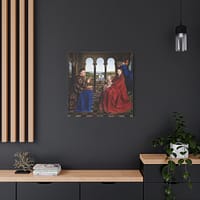 3009039660232455672_2048-1.jpeg Madonna of Chancellor Rolin – Jan van Eyck (c. 1435) – Renaissance Canvas Print