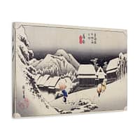 3687085662246053363_2048-1.jpeg Evening Snow at Kanbara – Utagawa Hiroshige (1833) – Japanese Woodblock Canvas Print